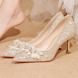 Crystal shoes for bridesmaids, designed for weddings