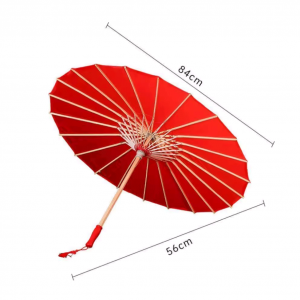 Red Umbrella as a Bride&#039;s Prop